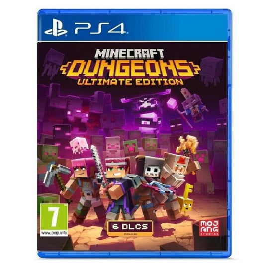 Minecraft Dungeons Ultimate Edition + Dlc Ps4 Videogioco Italiano Gioco Nuovo