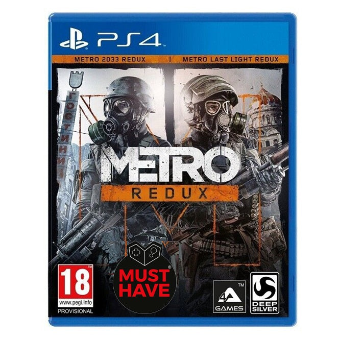 Metro Redux Double Pack PS4 Italian Game PlayStation 4 PAL ITA Must Have