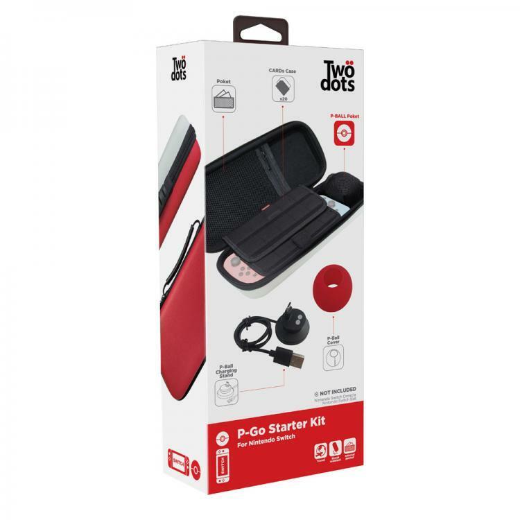 Two Dots Starter Kit Nintendo Switch Pellicola Cover Custodia Pokeball Pokemon