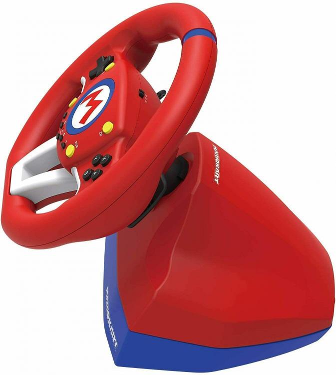 Volante Mario Kart Racing Wheel Pro + Pedaliera Hori Nintendo Switch Ufficiale