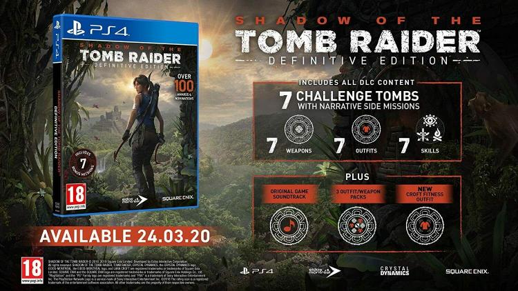 Shadow Of The Tomb Raider Definitive Edition PS4 Game Italian PlayStation 4 New