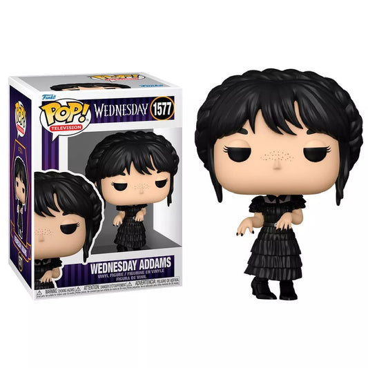 Funko Pop ! Tv Wednesday - (1577) Wednesday Addams (Dance) Mercoledi Figure 9cm