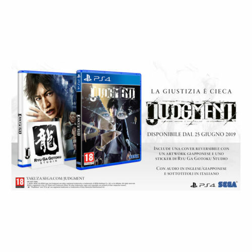 Judgment PS4 PlayStation 4 Video Game PAL ITA Yakuza Game New Sealed