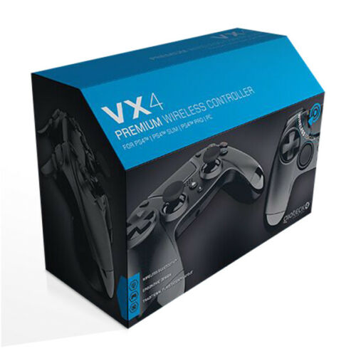 Gioteck Wireless Controller Vx4 Black PS4 Dualshock PlayStation 4 Wireless Pad