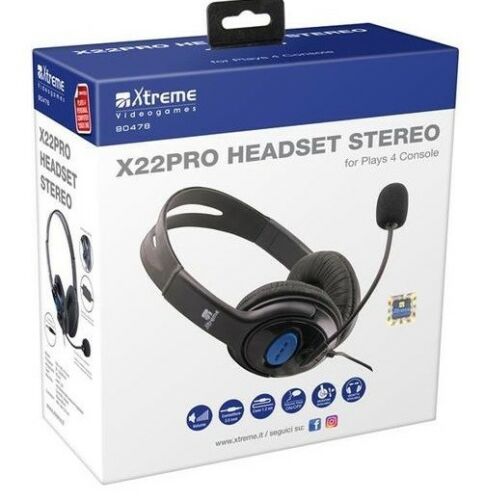 CUFFIE GAMING XTREME X22PRO PLAYSTATION 4 MICFOFONO CUFFIA GIOCO PS4 XBOX ONE PC