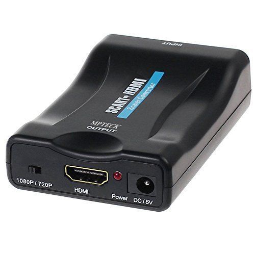 Convertitore Adattatore PRESA SCART a HDMI 1080P per HDTV Wii XBox PS3 Sky DVD