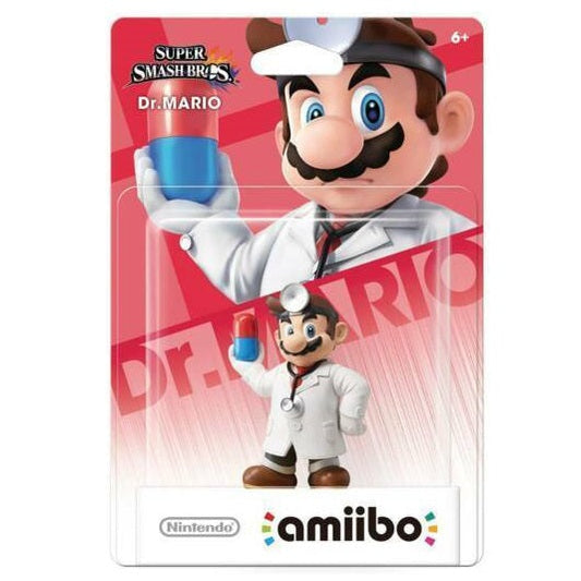 AMIIBO DR. MARIO SUPER SMASH BROS COLLECTION NO. 42 FIGURE NINTENDO SUPER MARIO