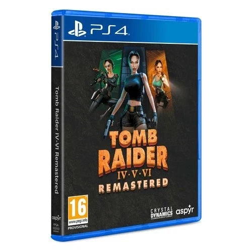 Tomb Raider IV-V-VI Remastered Starring Lara Croft PS4 Italian Game EU New
