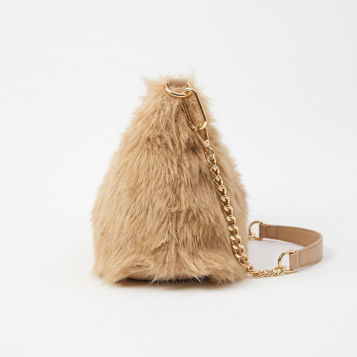 Saveria borsa pelosa con tracolla catena