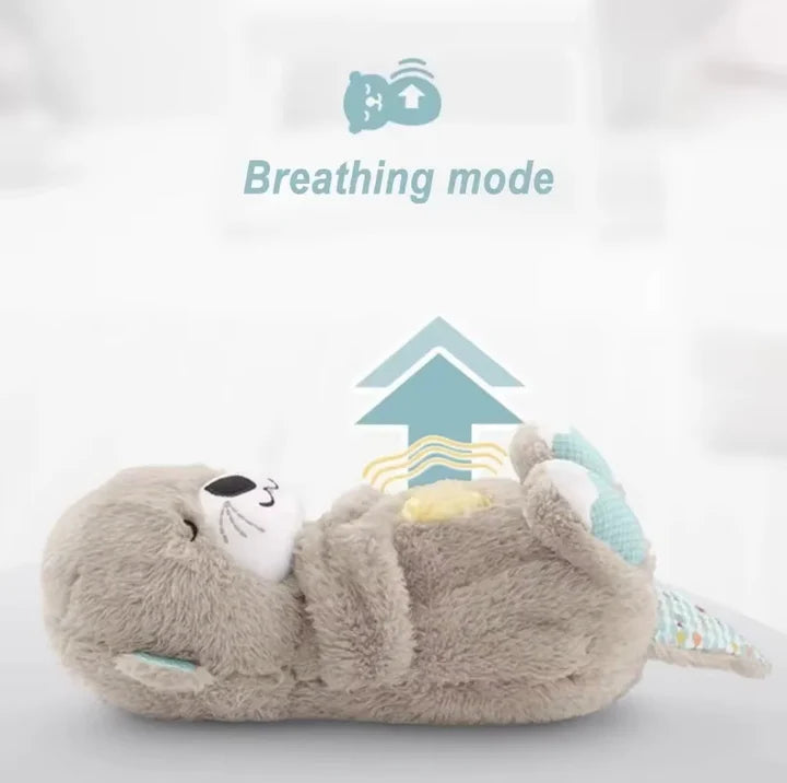 Breathing Bear Peluche Calmante Sensazione Grembo Materno Peluche simula il respiro Grigio Bianco Rosa Grigio Scuro