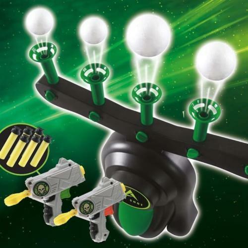 Air Shot il Gioco per bambini del tiro al Bersaglio fluttuante con doppia pistola per divertimento in famiglia