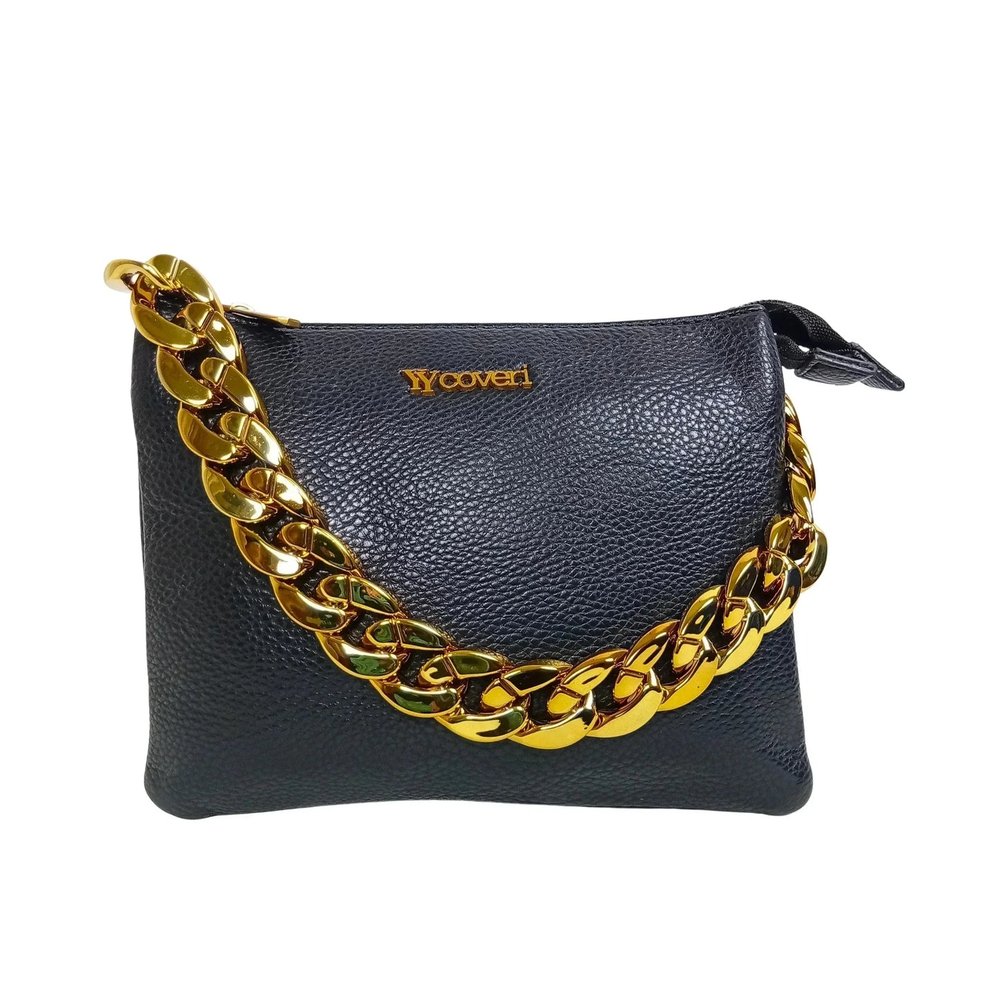 Shoulder bag with a large gold-tone chain handle MS-7819