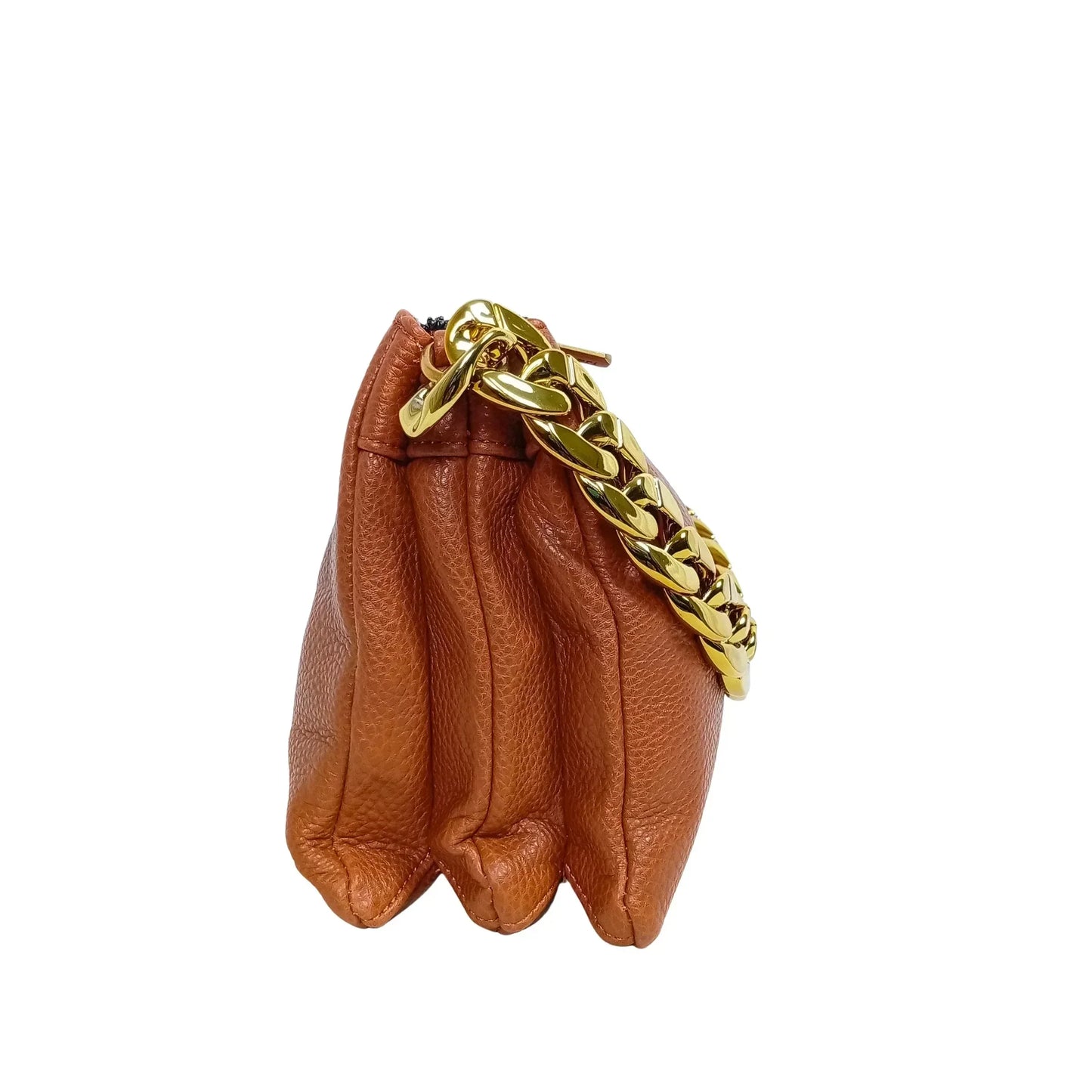 Shoulder bag with a large gold-tone chain handle MS-7819