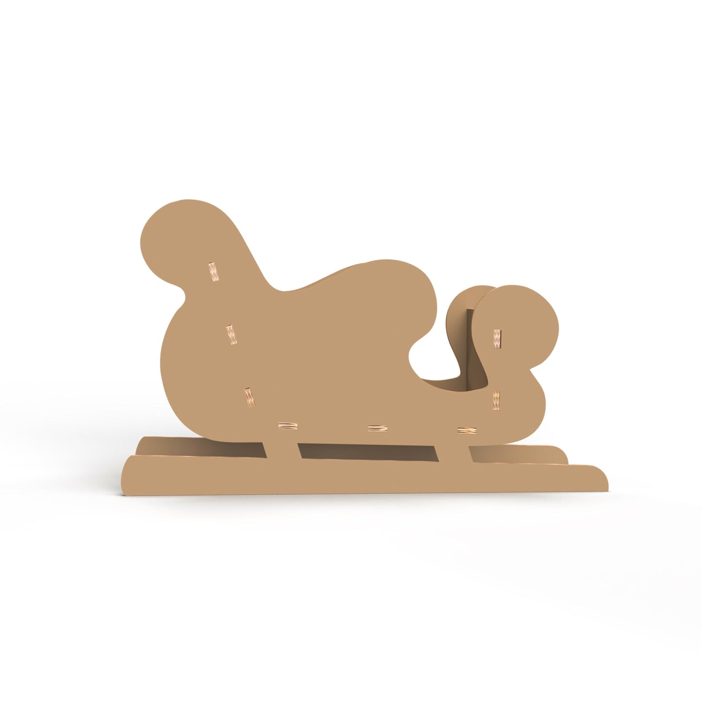 Slitta Natalizia Ecologica - Slitta di Babbo Natale Sostenibile e Decorativa