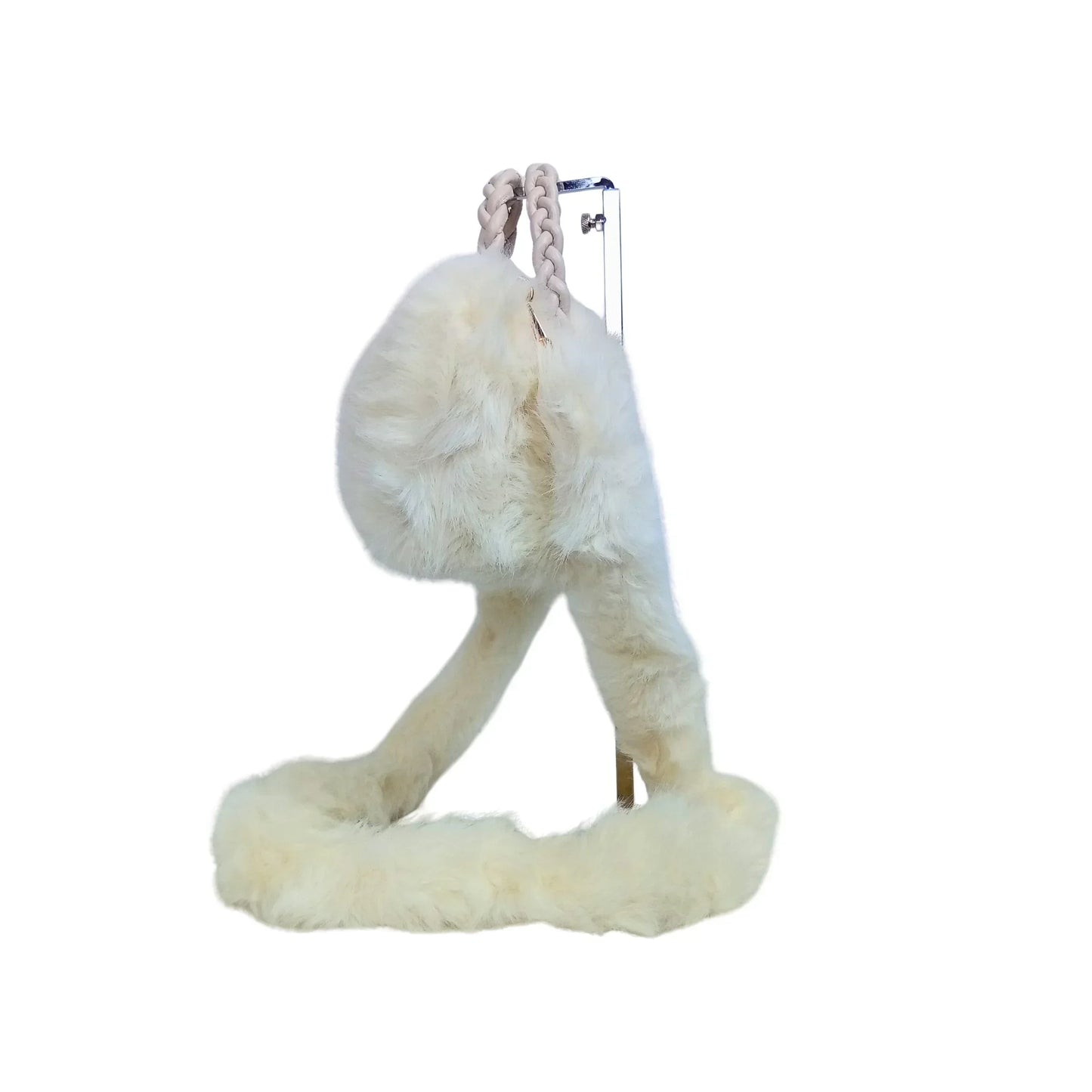 Soft fuzzy faux-fur handbag MS-0560