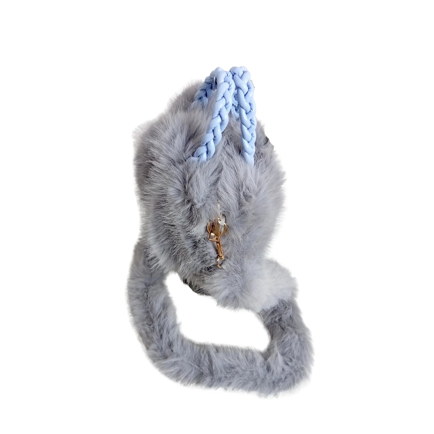 Soft fuzzy faux-fur handbag MS-0560