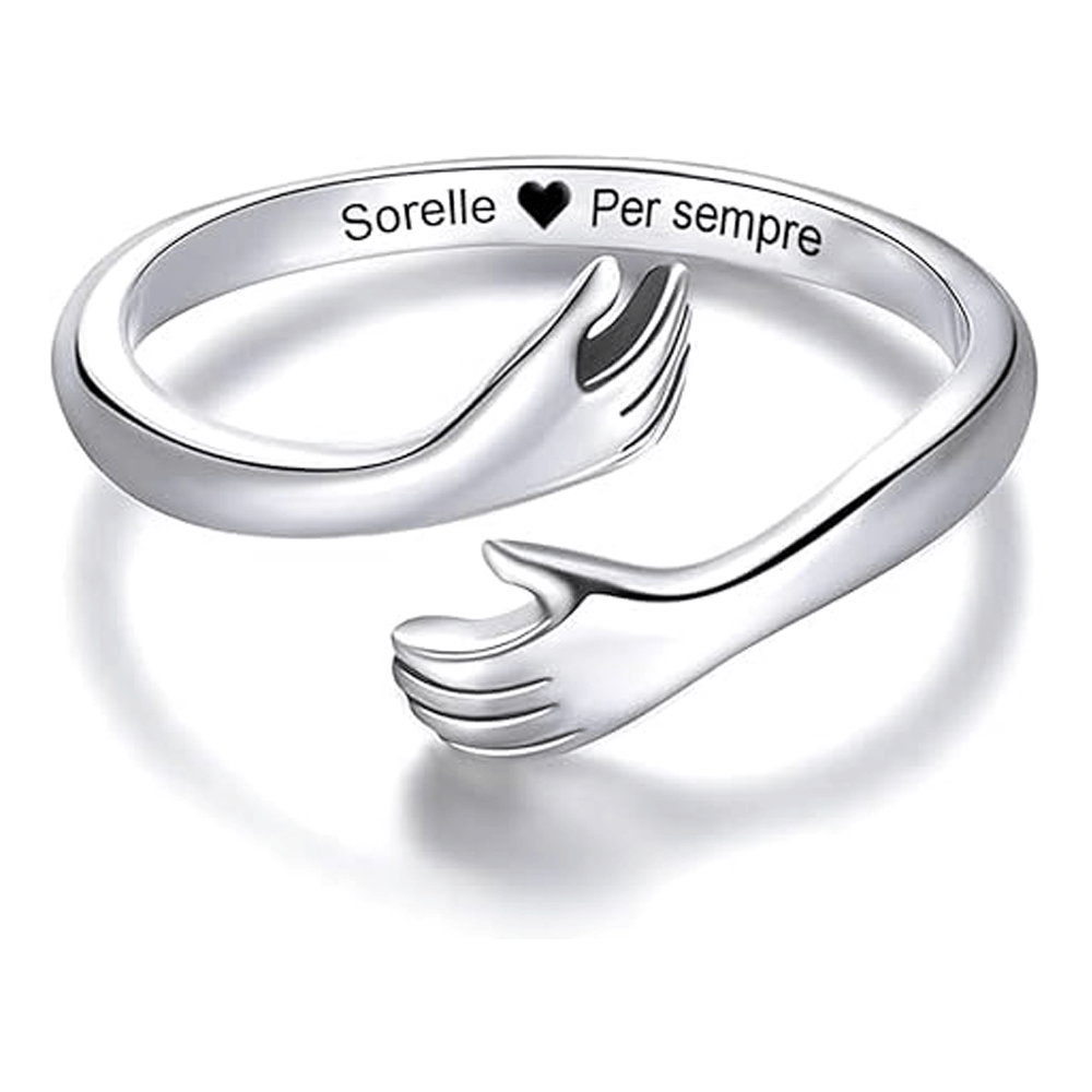 Anello da Donna in Argento Sterling 925 - Sorelle Per Sempre