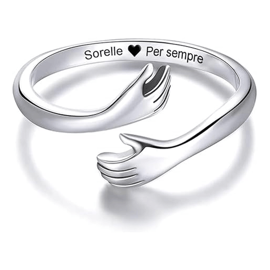 Anello da Donna in Argento Sterling 925 - Sorelle Per Sempre