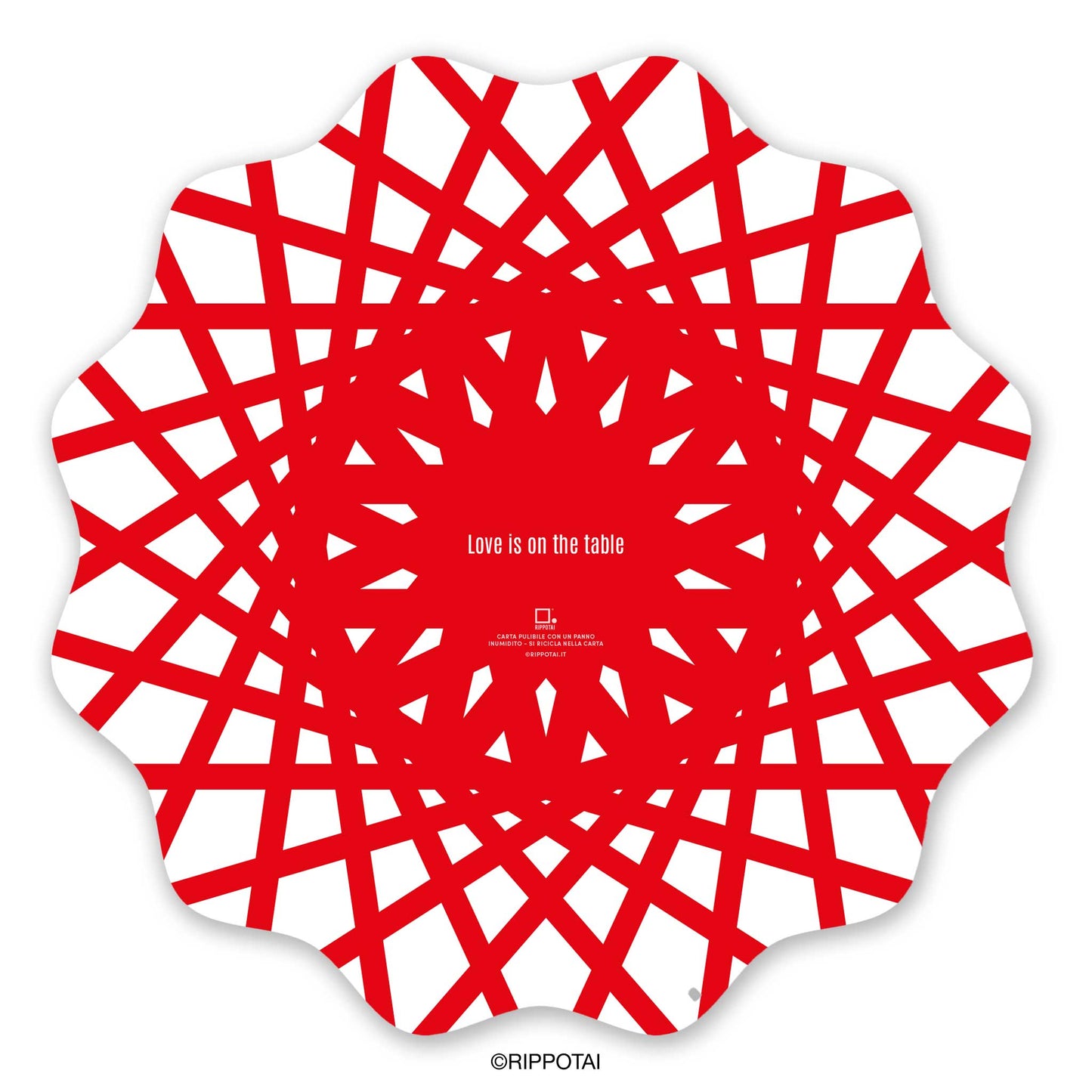 Sottopiatti Natalizi in carta ecologica pulibile – Set da 6 con 3 grafiche assortite