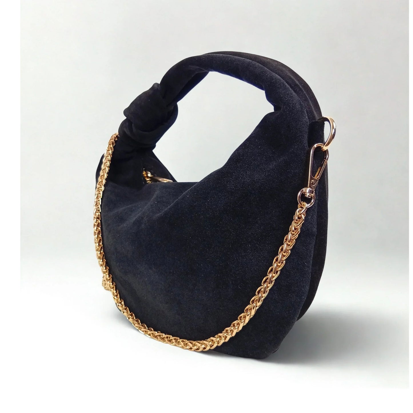 Suede hobo shoulder bag MS-6586