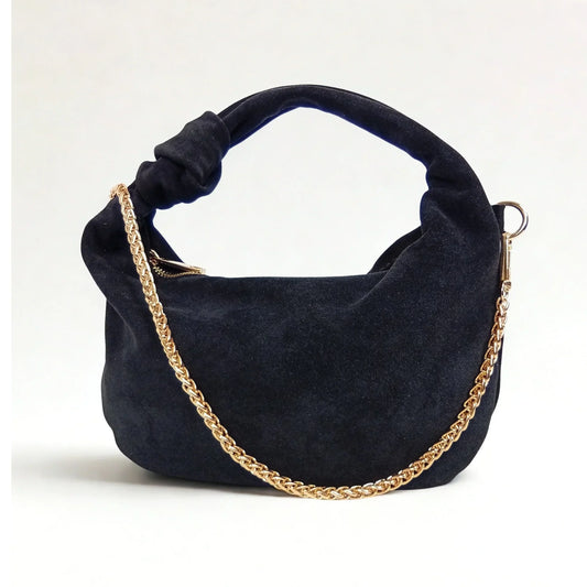 Suede hobo shoulder bag MS-6586