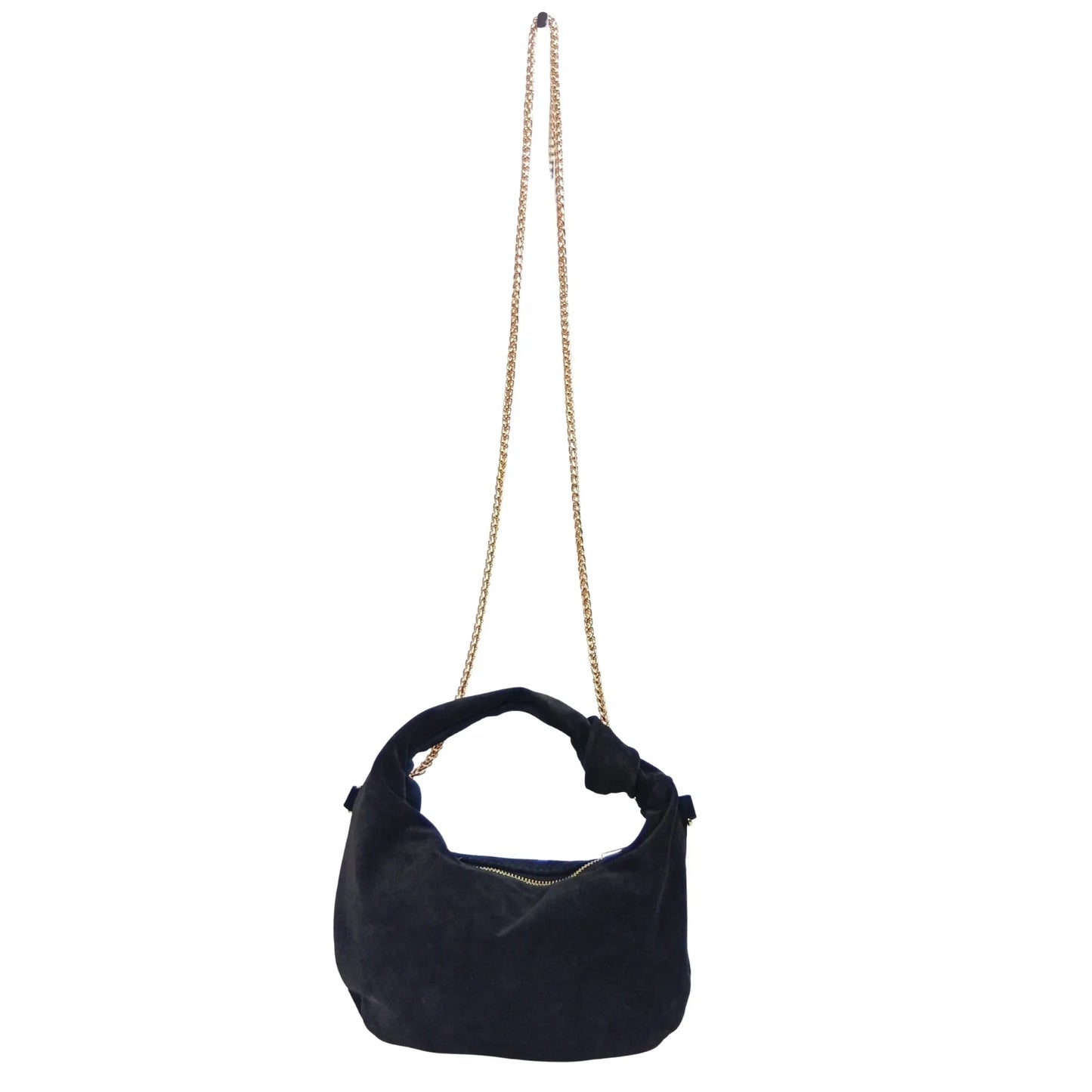 Suede hobo shoulder bag MS-6586