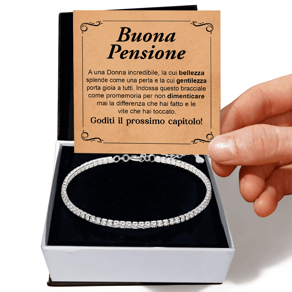 Bracciale Tennis in Argento Sterling 925 - Buona Pensione 1