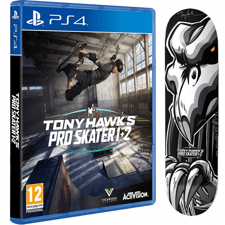 Tony Hawk's Pro Skater 1+2 PS4 |Collector's Edition + Skateboard| Playstation 4