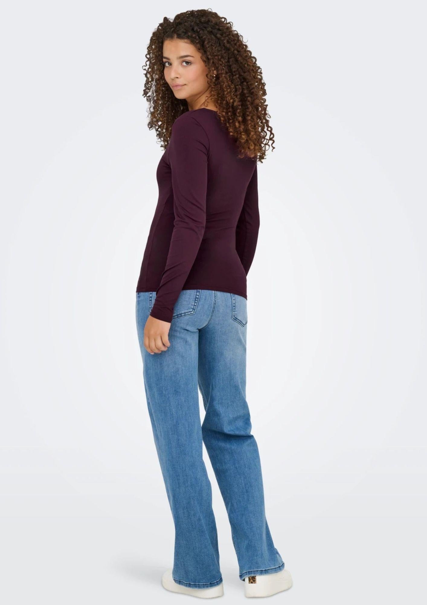 Only Top Donna Onlea Bordeaux
