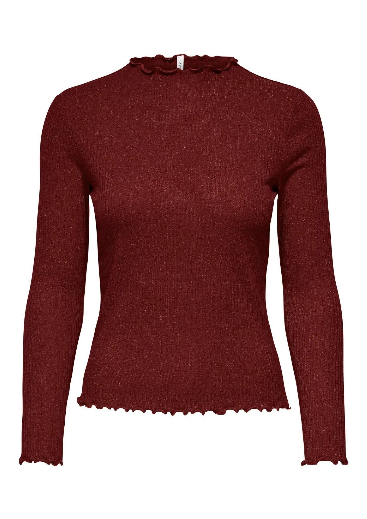 Only Top Donna Onlemma Rosso Bordeaux