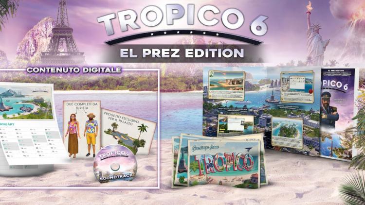 Tropico 6 El Prez Edition PS4 Video Game Italian EU Play Station 4 New