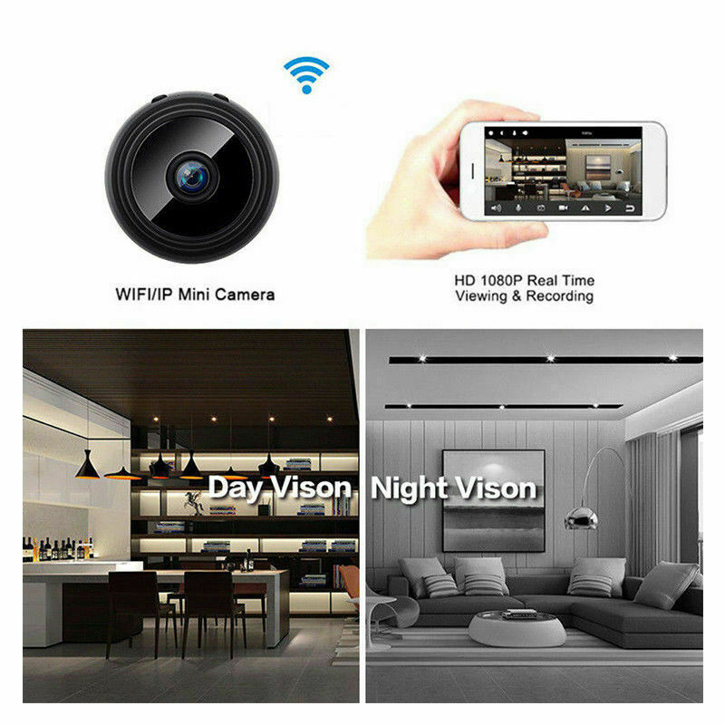 Telecamera spia mini microcamera infrarossi wifi full hd nascosta micro calamita