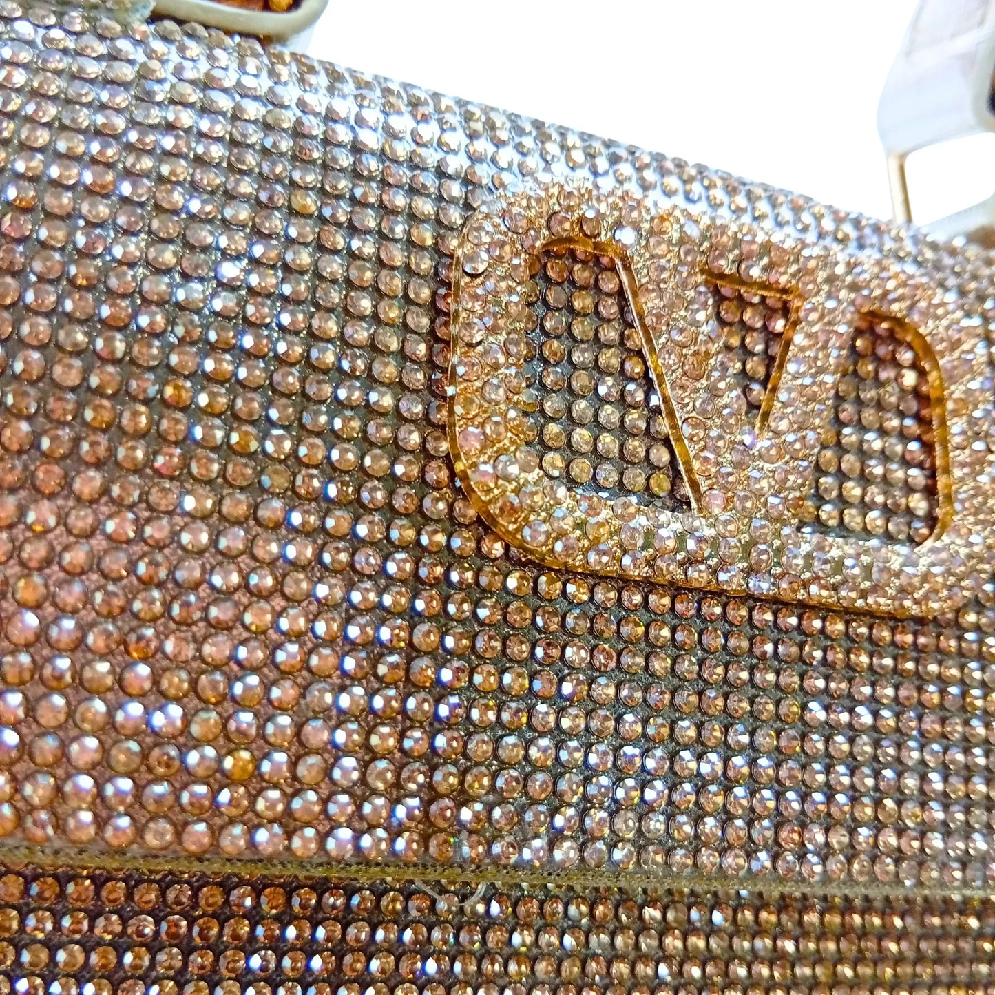 Valentini Rhinestone Clutch Bag