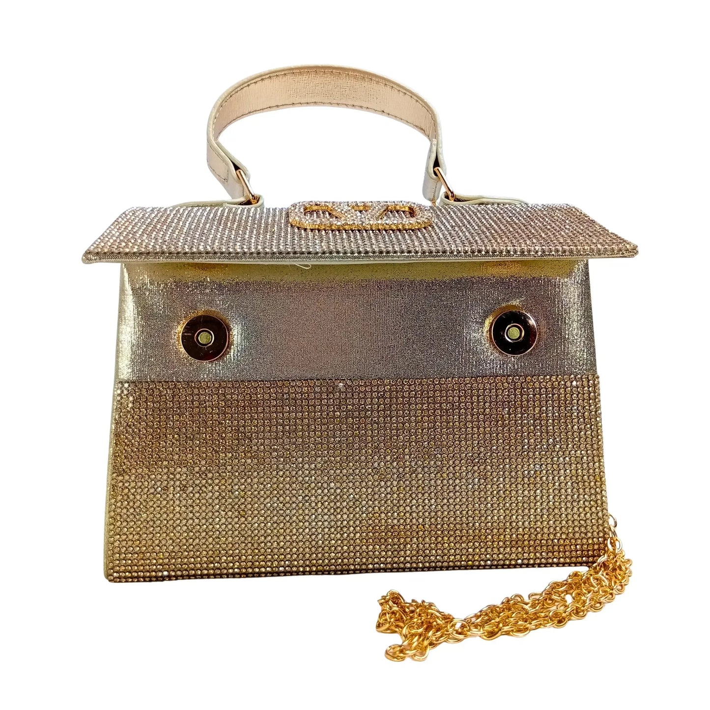 Valentini Rhinestone Clutch Bag