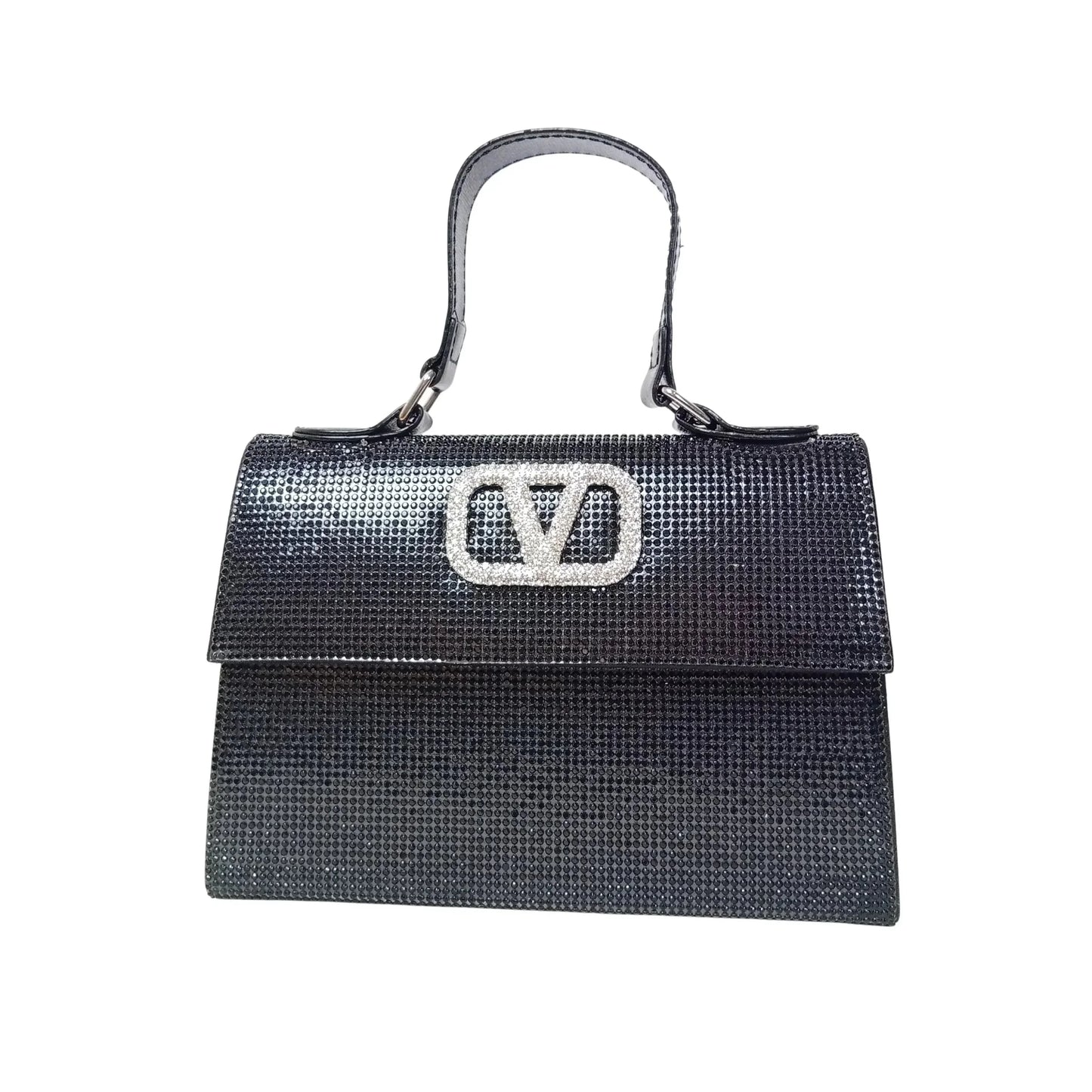 Valentini Rhinestone Clutch Bag
