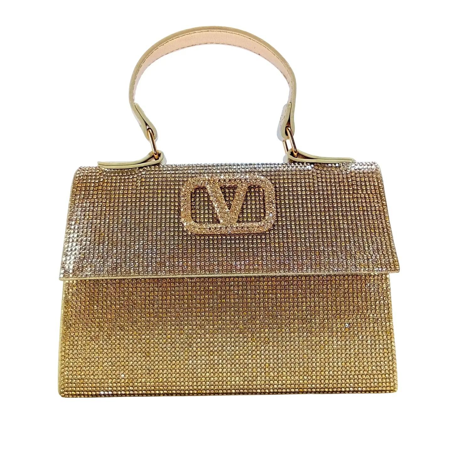 Valentini Rhinestone Clutch Bag