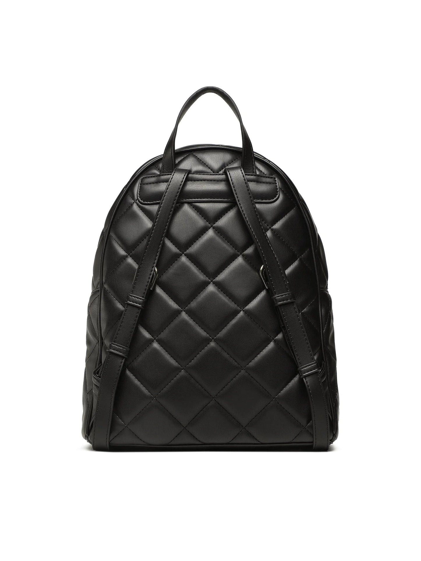 VALENTINO BAGS Zaino Donna Nero Trapuntato con Dettagli a Contrasto