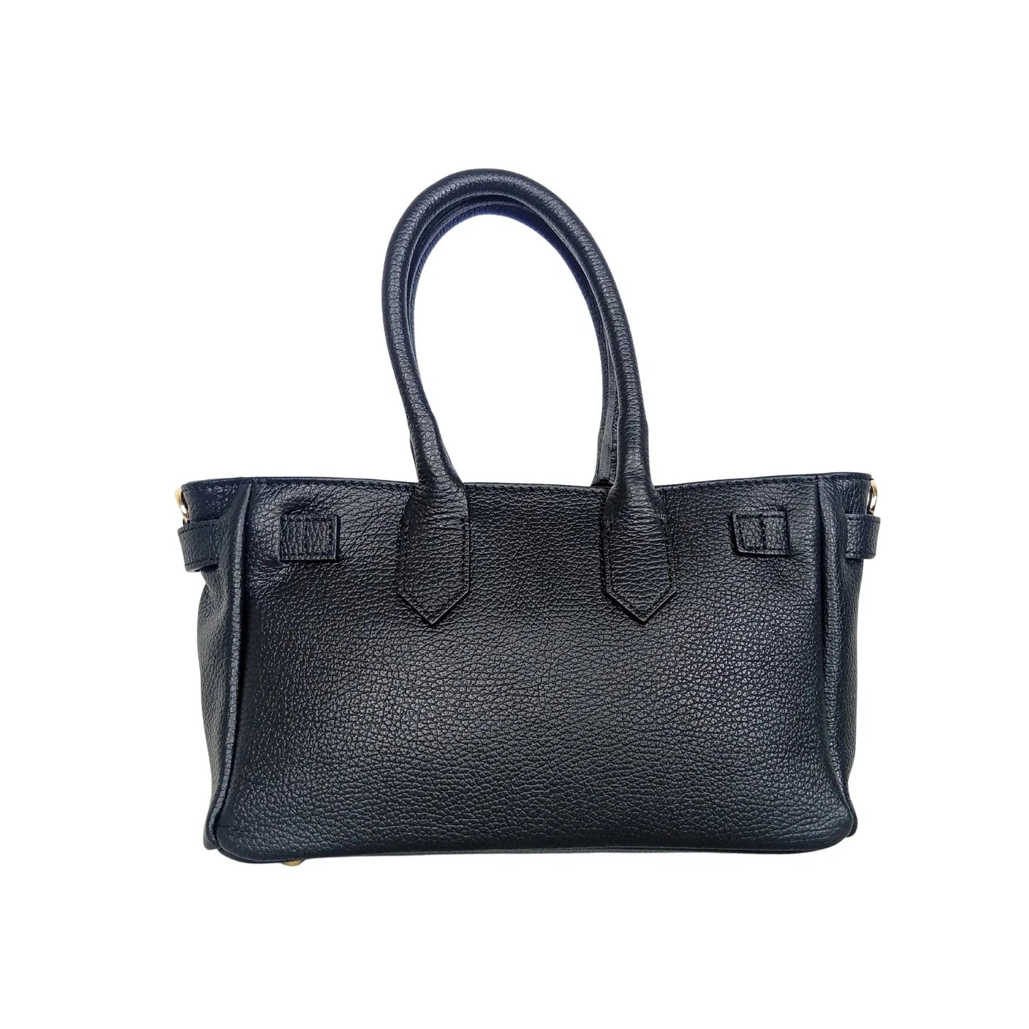 Velinara MS-0787 full-grain leather handbag with detachable strap