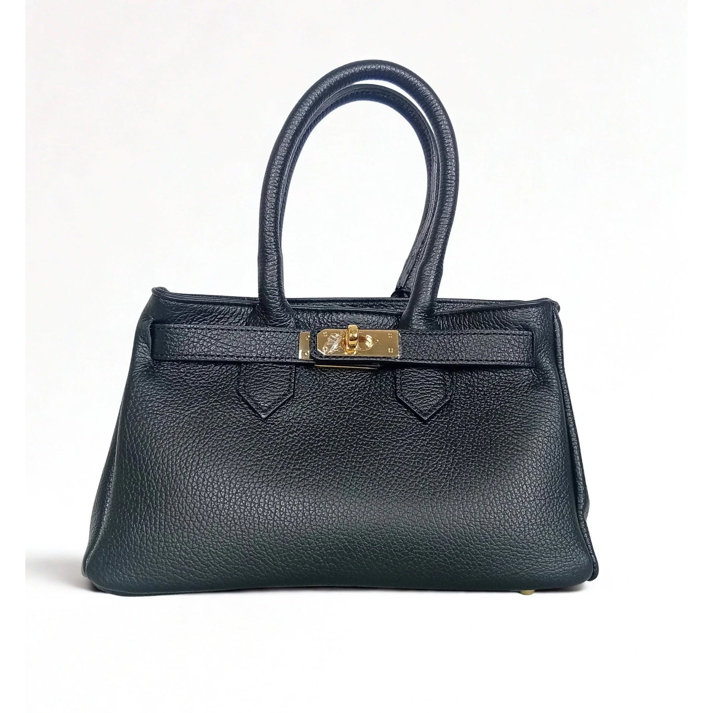 Velinara MS-0787 full-grain leather handbag with detachable strap