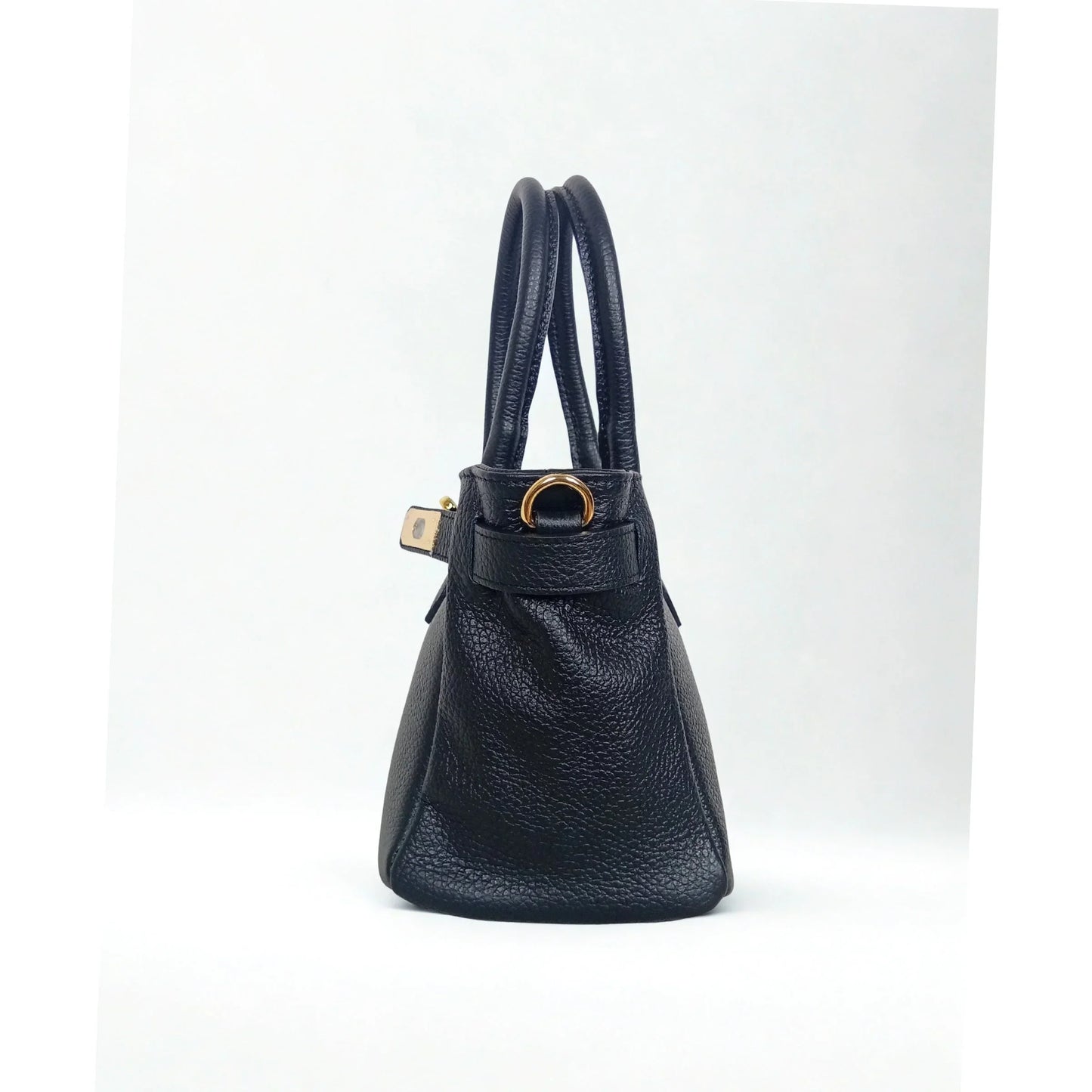 Velinara MS-0787 full-grain leather handbag with detachable strap