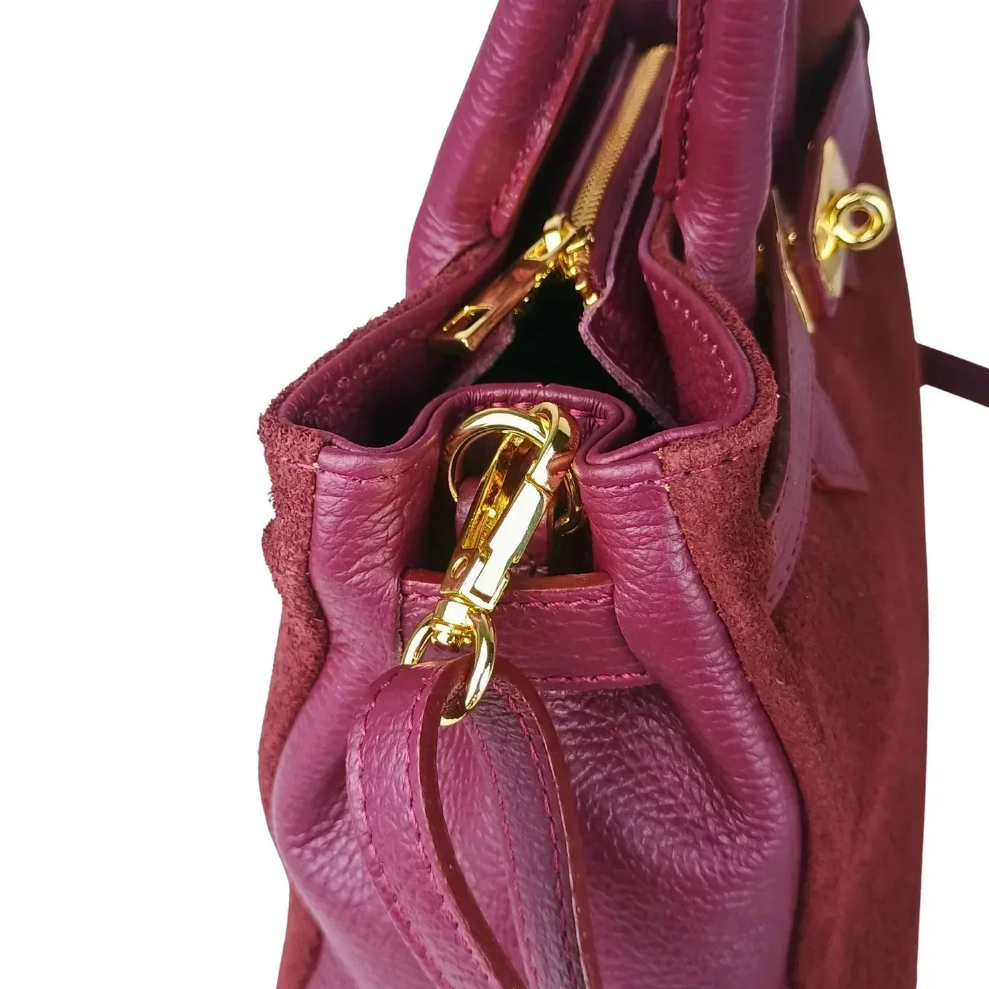 Velinara MS-5494 Suede Leather Handbag