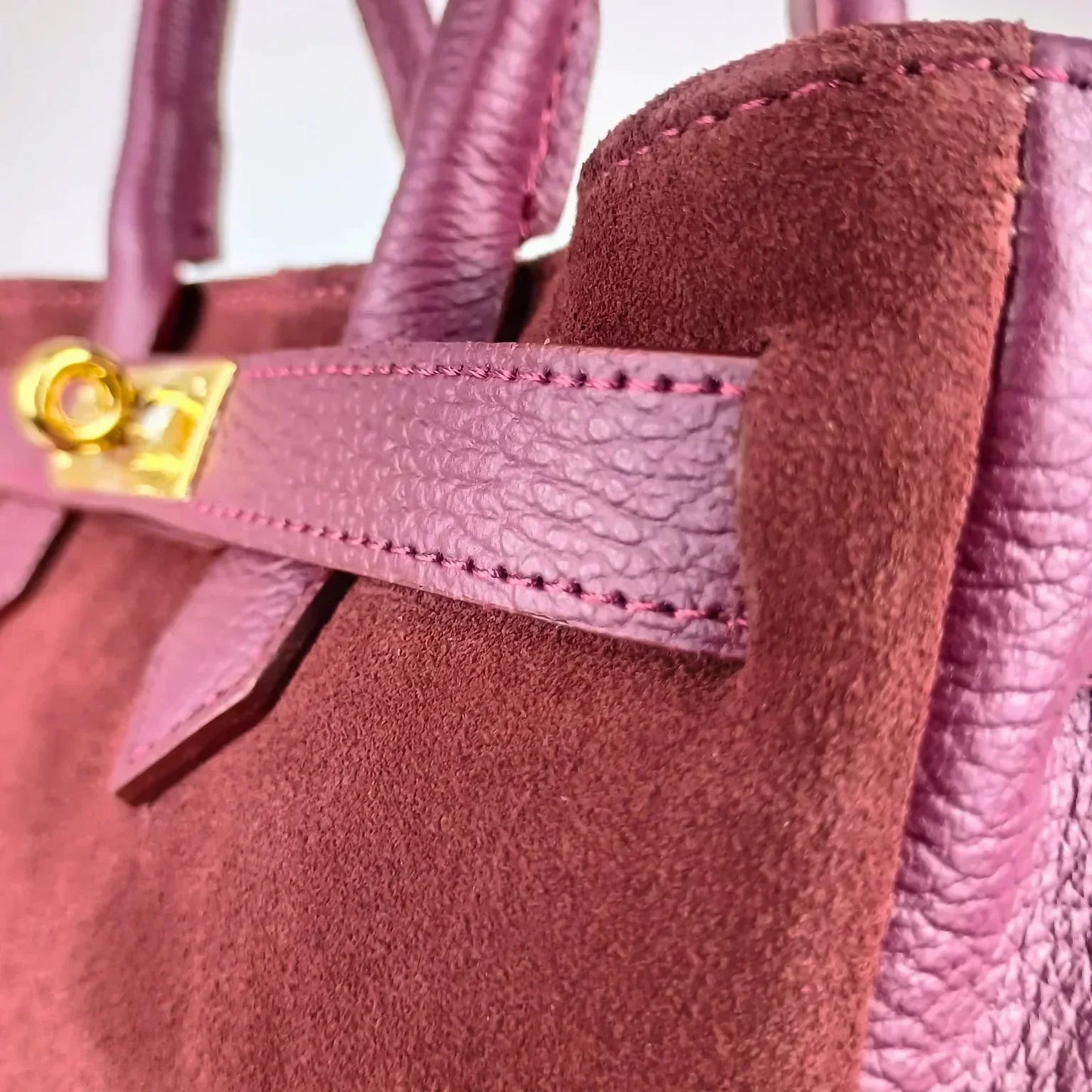 Velinara MS-5494 Suede Leather Handbag