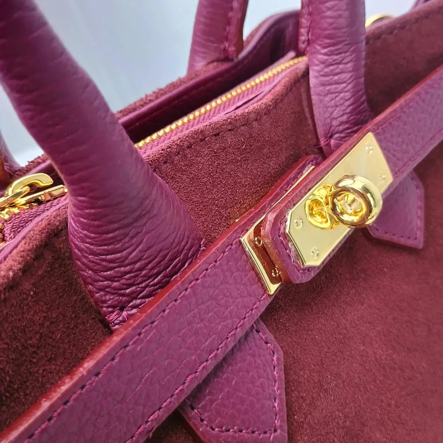 Velinara MS-5494 Suede Leather Handbag