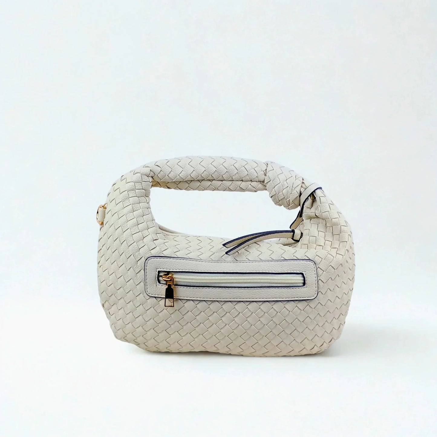 Woven Leather Shoulder Bag MS-4333