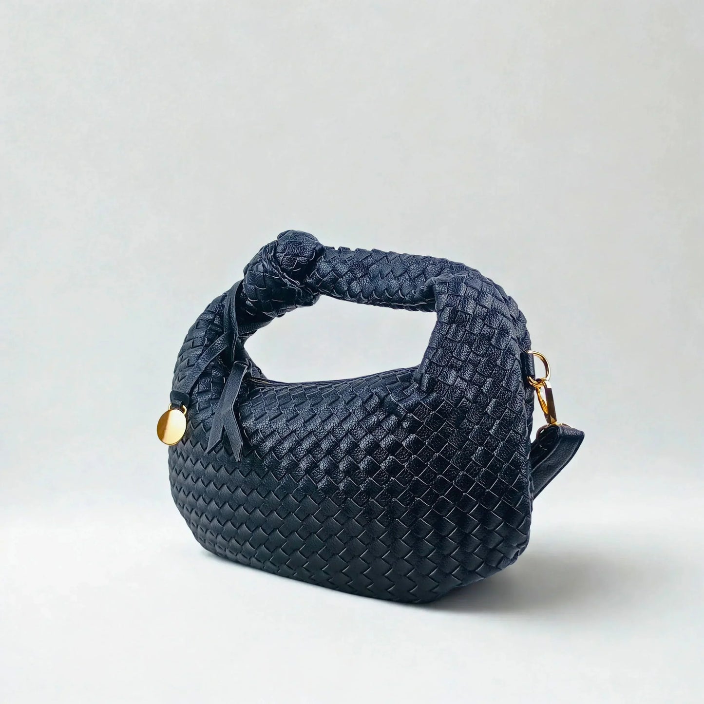 Woven Leather Shoulder Bag MS-4333