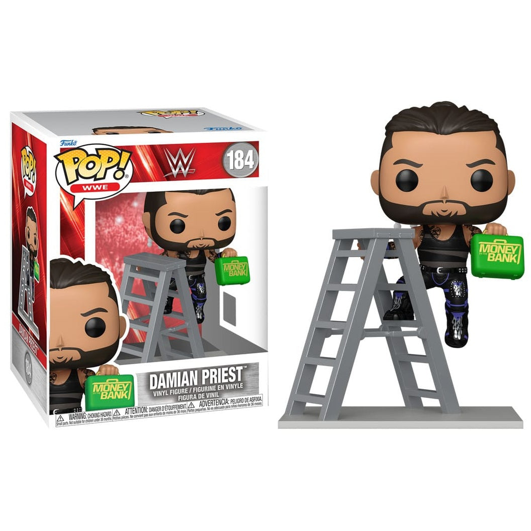 Funko Pop Wwe Premium - (184)  Damian Priest MITB Wrestling Figure 10cm