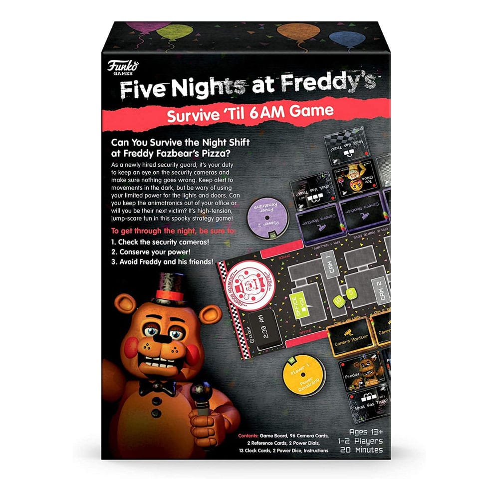 Funko Five Nights at Freddy's Board Game Survive ´Til 6am Gioco Nuovo