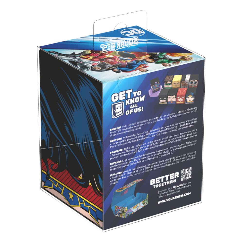 Squaroes Justice League JL005 (Woder Woman) Box Collezione Porta Mazzo Carte TCG Scatola