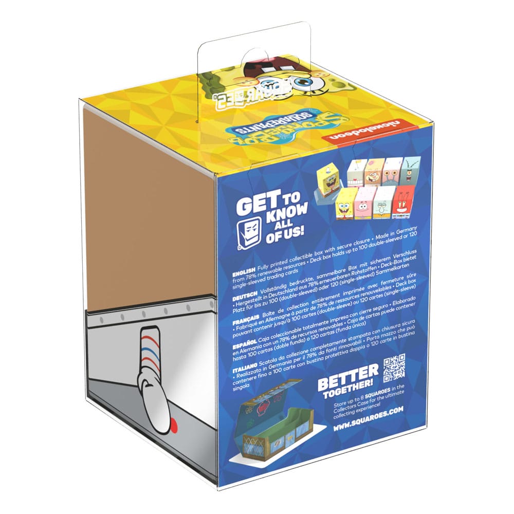 Squaroes Spongebob SB007 (Sandy) Box da Collezione Scatola Porta Mazzo Carte TCG