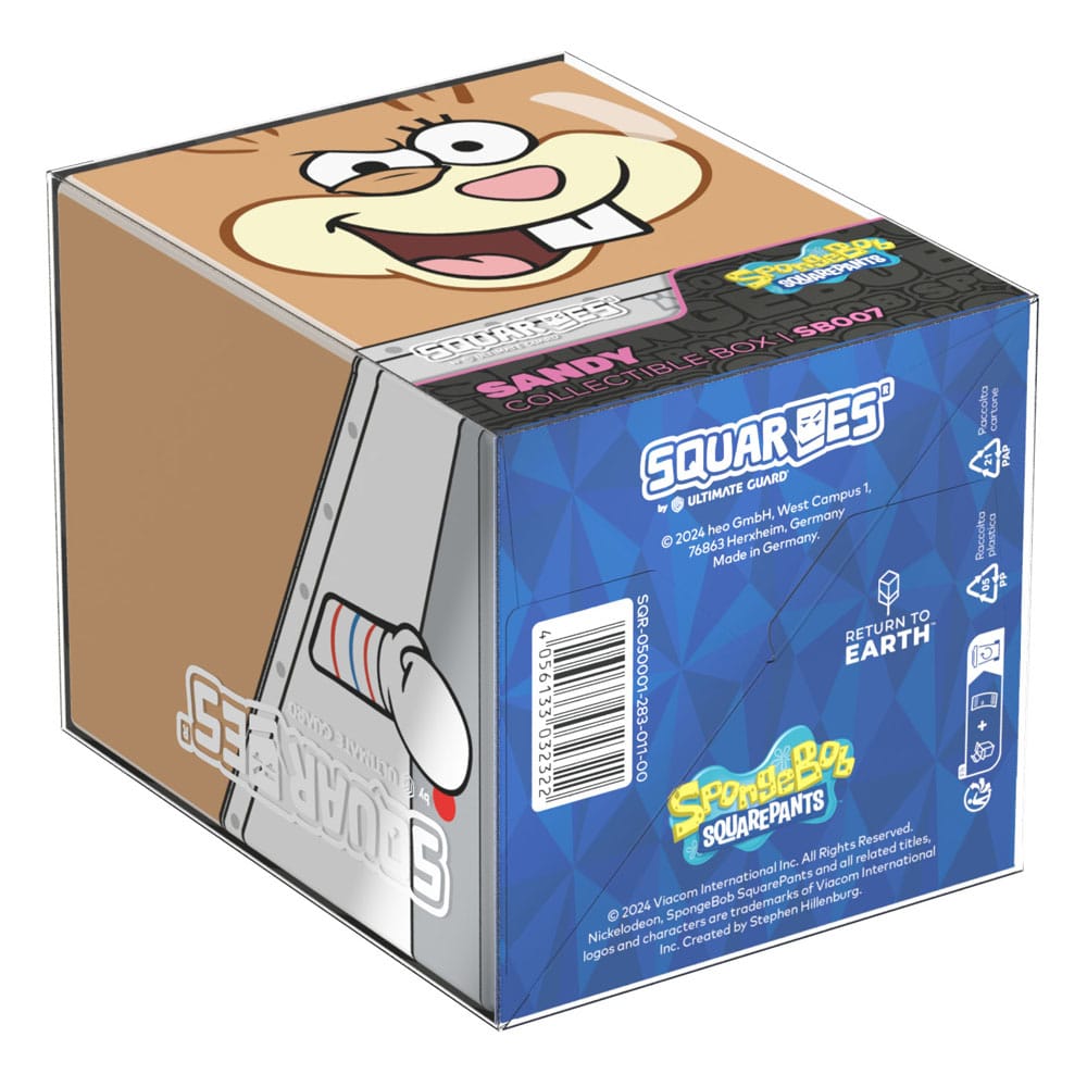 Squaroes Spongebob SB007 (Sandy) Box da Collezione Scatola Porta Mazzo Carte TCG